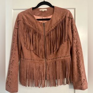 Blush Noir suede jacket